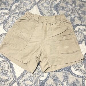 Boys gray Aftco fishing shorts, size 28